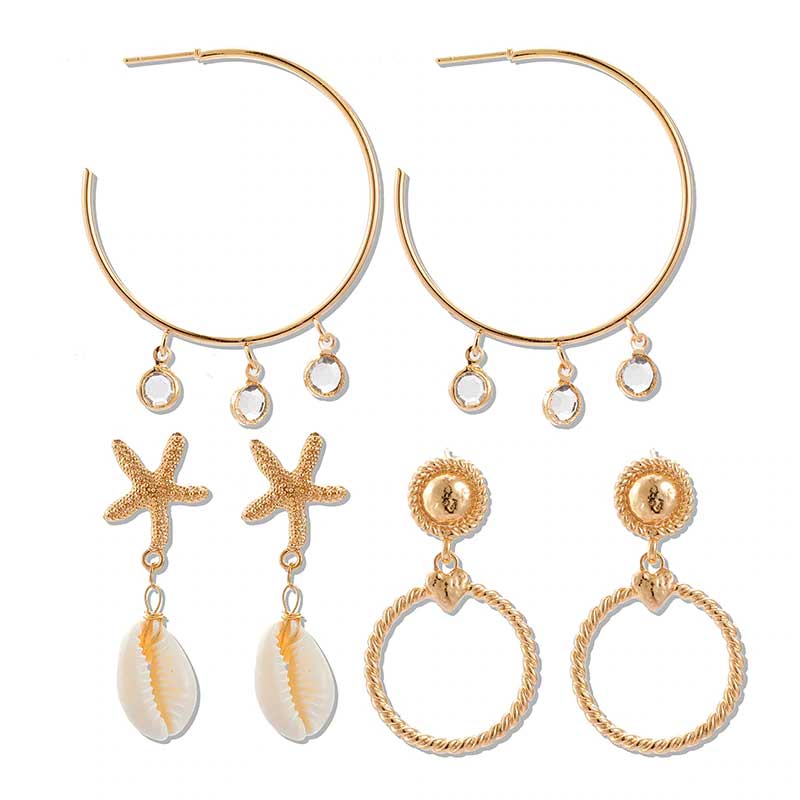 Boucles d'Oreilles Coquillage Cauri | Coquillages Boutique