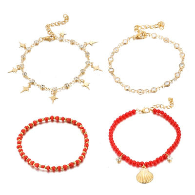 Bracelet de Cheville Avec Coquillage | Coquillages Boutique