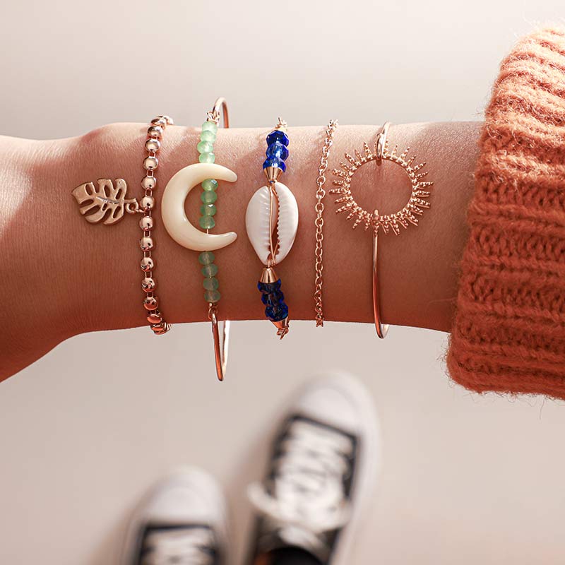 Bracelet Or Coquillage